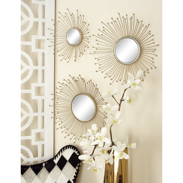 Oliver Lorcan 3 Piece Wall Mirror Set & Reviews Wayfair